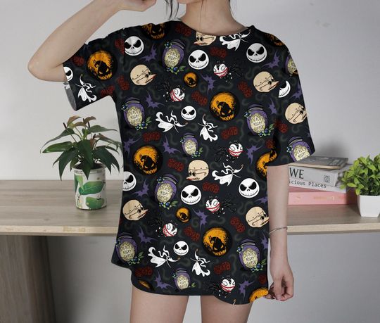 Pumpkin King T-Shirt, Oogie Boogie Halloween Shirt, Spooky Cartoon Tee for Fans