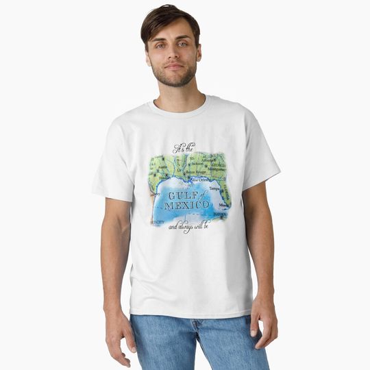 Gulf of Mexico map Classic T-Shirt