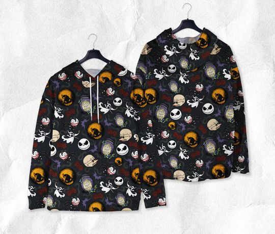 Pumpkin King Oogie Boogie Hoodie, Spooky Halloween Sweatshirt