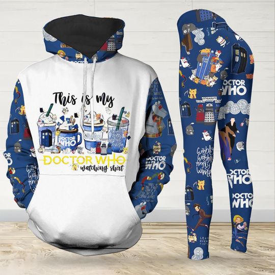 Doctor Who Coffees Hoodie, Dr Who Leggings, Police Box 3D Hoodie, Tv Series Women Leggings, Gift For Fans