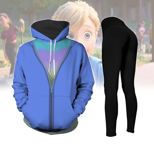 Riley Inside Out 2 Hoodie Legging, Disney Emotion Cosplay Costume, Halloween Tracksuit Inspired by Riley, Disney Halloween Gift For Her