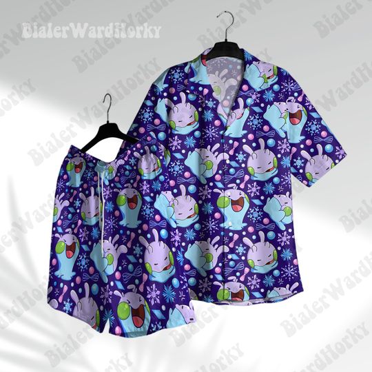 Goomy Hawaiian Shirt, Aloha Beach Shirt, Casual Short Sleeve Shirt