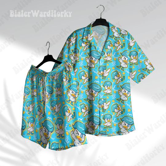 Quacky Hawaiian Shirt Aloha Beach Anime Shirt