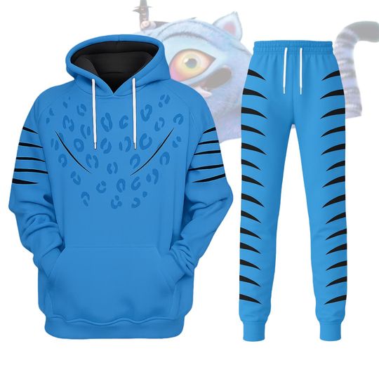 Halloween Derpy Tiger Costume Hoodie Jogger, Demon Hunter Cosplay Sweatshirt, Demon Hunters Halloween Shirt, Kpop Movie Fan Gifts