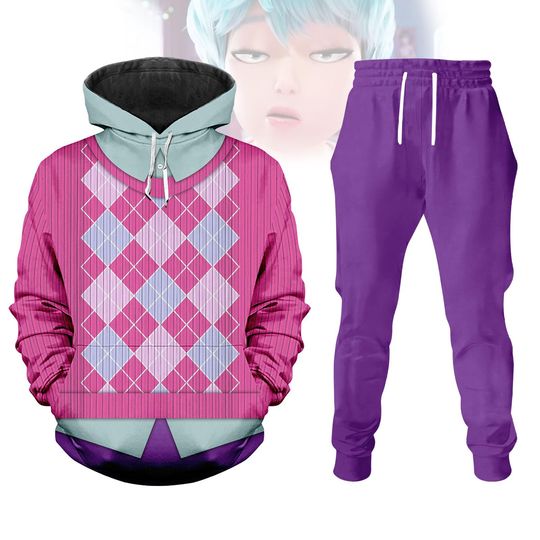 Kpop Saja Costume Hoodie Jogger, Kpop Demon Hunters Cosplay 3D Hoodie, Boy Group Kpop Shirt, Halloween Outfit for Boys and Men