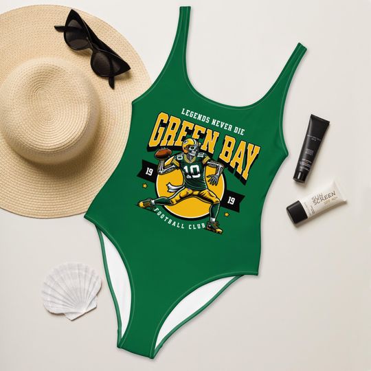 Green Bay Football Swimsuit, Eagles Football Swimsuit, Swimwear for Women