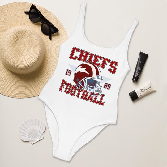 Chiefs Football Swimsuit, Sports Swimwear for Women