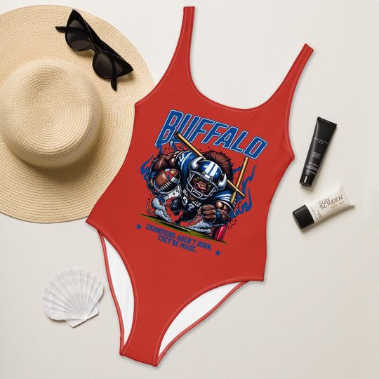Bills Football Swimsuit, Team Swimwear, Sports Swimwear