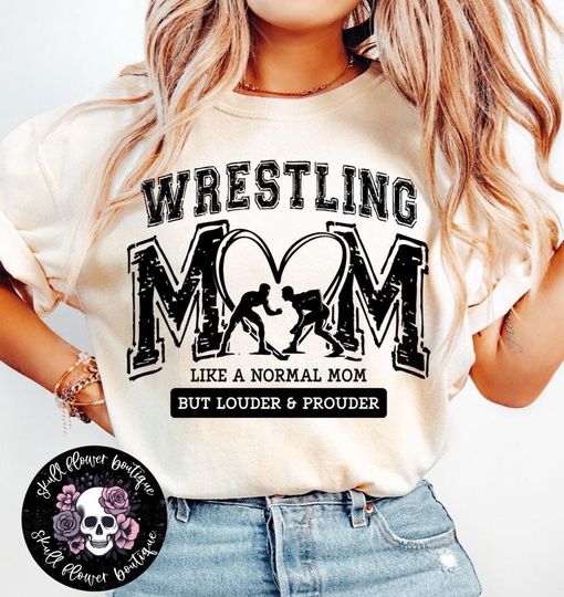 Wrestling mom shirt, wrestling mama, Loud and Proud wrestling mom, wrestling life
