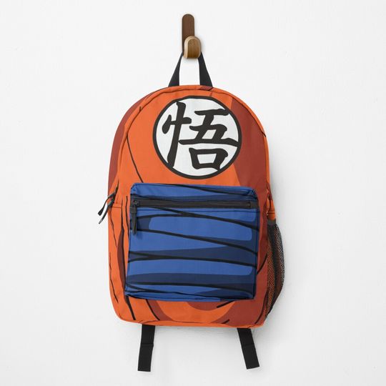 Backpack - Goku Uniform  悟  Backpack, Gift for Fan, Back to School Gift for Kids Fan