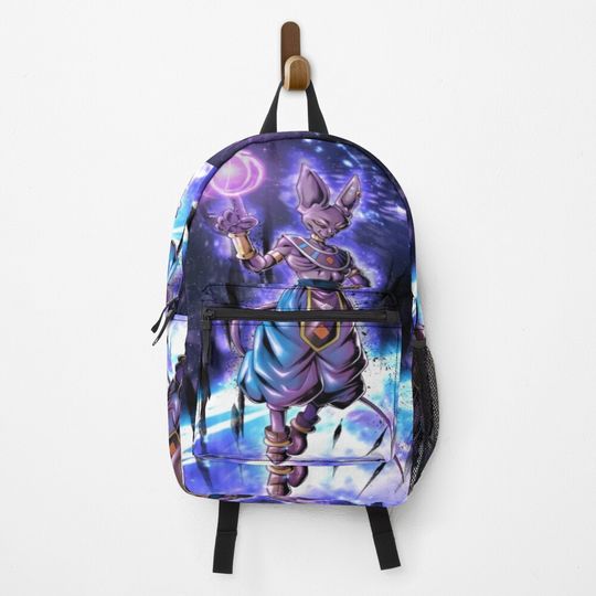 Dragon ball Beerus  Backpack, Gift for Fan, Back to School Gift for Kids Fan