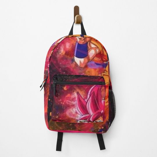Red Goku Backpack, Gift for Fan, Back to School Gift for Kids Fan