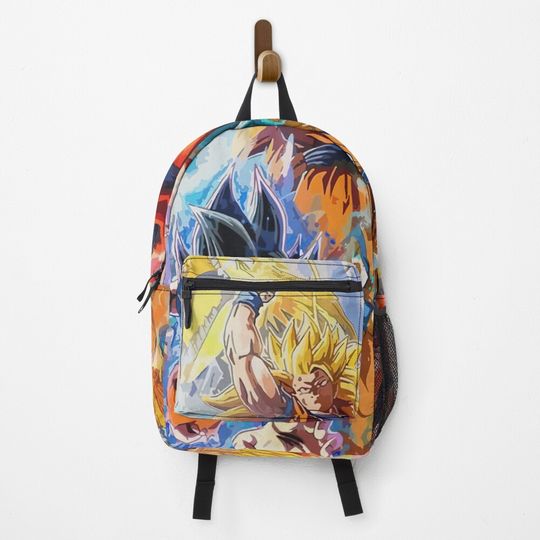 Son Goku Dragon Ball Backpack, Gift for Fan, Back to School Gift for Kids Fan