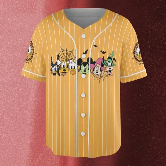 Ducktales Huey Dewey Louie Trick Or Treat Halloween Baseball Jersey Shirt
