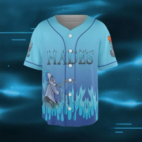 Personalized Hades Hercules Villain Spooky Halloween Baseball Jersey Shirt