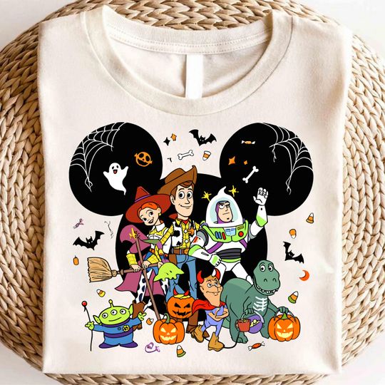 Toy Story Halloween T-Shirt, Spooky Buzz Woody Jessie Tee, Trick or Treat Shirt, Fall Party Look