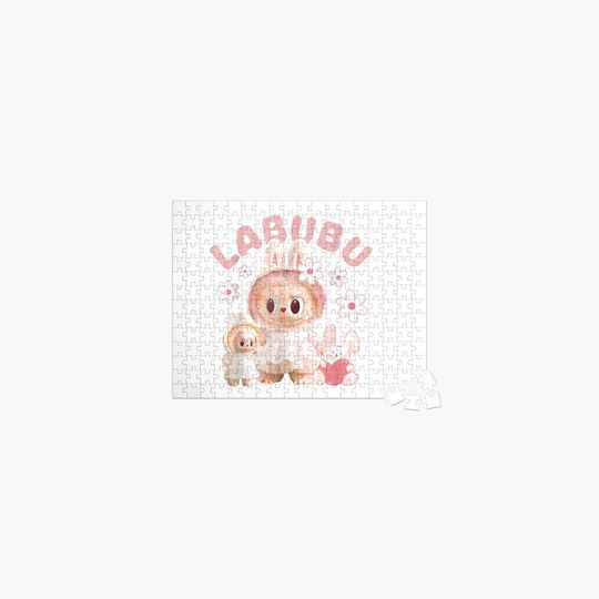 Meme The Pink Monster Funny Labubu Cute Jigsaw Puzzle