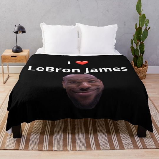 I Love Lebron James  Throw Blanket, Gift for Fan