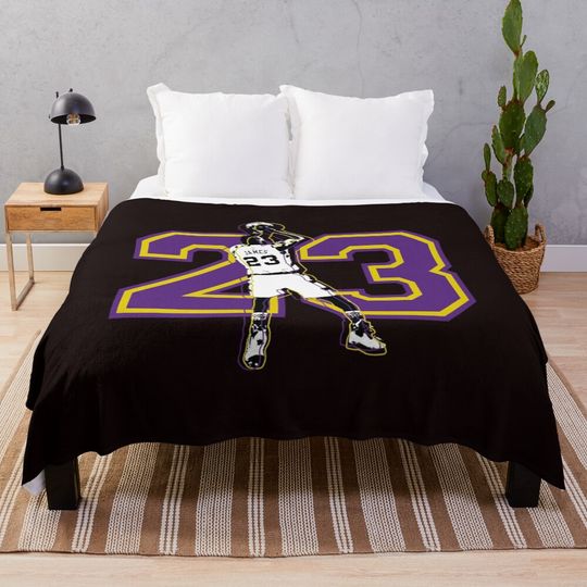 Lebron James 23 Throw Blanket, Gift for Fan