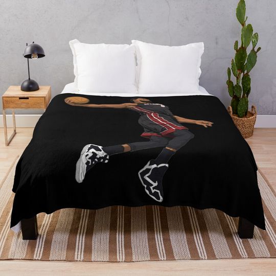 LeBron James - King of Basketball Throw Blanket, Gift for Fan