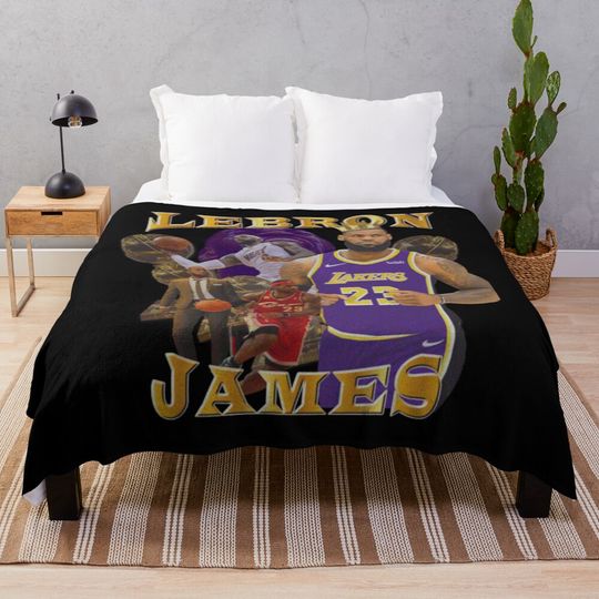 LeBron James Throw Blanket, Gift for Fan