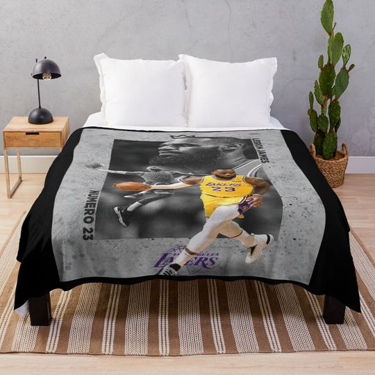 LeBron James Throw Blanket, Gift for Fan