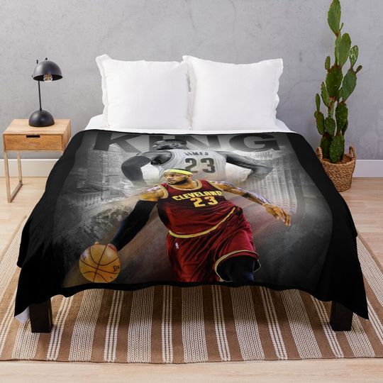 LeBron James Throw Blanket, Gift for Fan