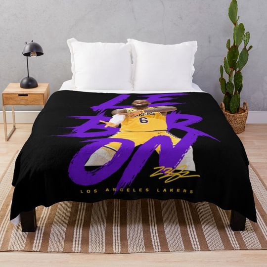 LeBron James Throw Blanket, Gift for Fan