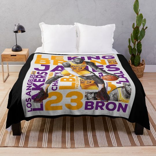 LeBron James Throw Blanket, Gift for Fan