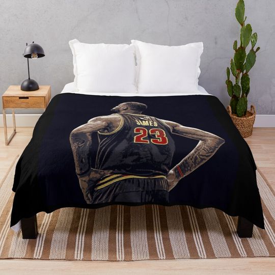 LeBron James Throw Blanket, Gift for Fan