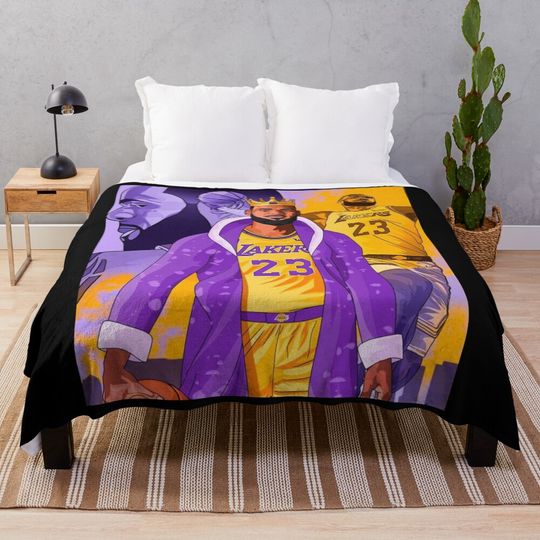 LeBron James Throw Blanket, Gift for Fan