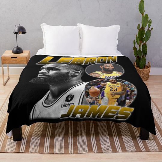 LeBron James Throw Blanket, Gift for Fan