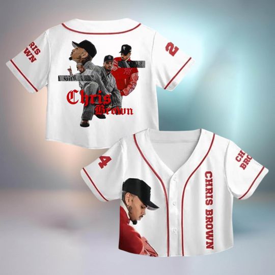Chris Brown Crop top Jersey, Hip Hop Streetwear Top, Rapper Concert Tour Outfit, Sports Fan Gift, Music Memorabilia