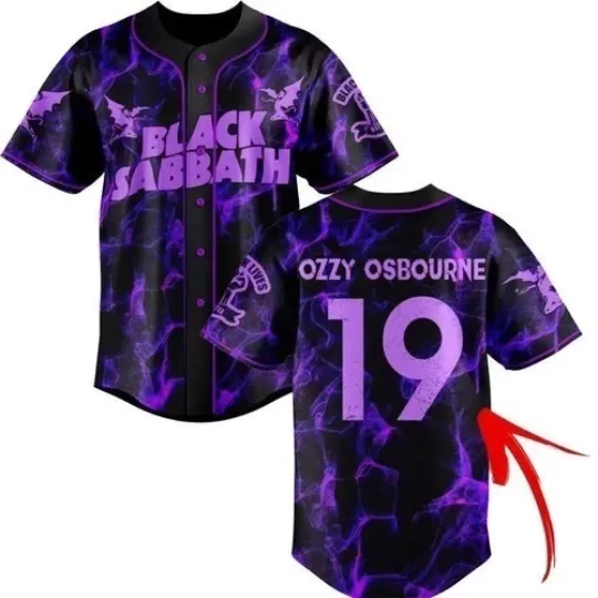 Black Sabbath Customs Baseball Jersey Unisex Gift For Fan