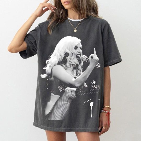 Ld ga Middle Finger Shirt, Ld ga Graphic Tee, Middle Finger Concert Shirt, Ld ga The Mayhem Ball Tour 2025 Shirt, Gaga Fan Merch