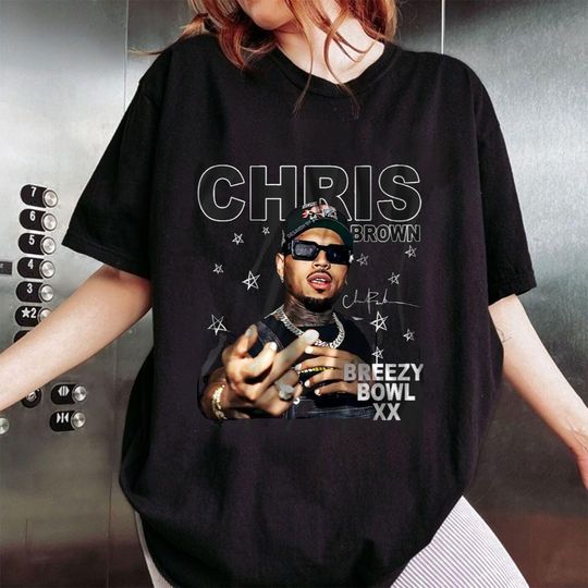 Vintage Chris Brown Tour Breezy Bowl XX 2025 Shirt, Chris Brown Baby Shirt, Chris Brown XX 2025 Tour Shirt