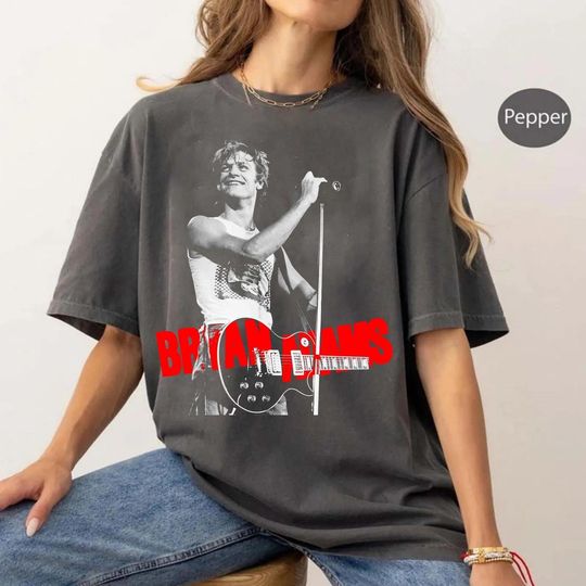 Bryan Adams Roll With The Punches Tour Shirt, Double Sided Unisex Tee, Bryan Adams Concert Merch, Vintage Tour Poster