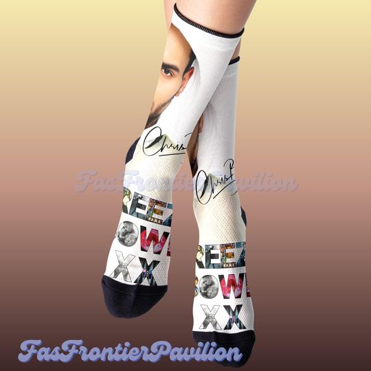 Chris Brown Socks, Breezy Bowl XX Tour Socks, Breezy Bowl Socks