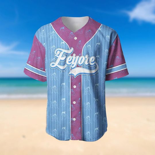 Eeyore Baseball Jersey Shirt, Disney Winnie The Pooh,  Disneyworld Gift for Disney Fans, Birthday Gifts, Disney Fan