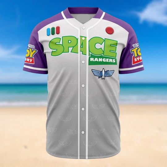 Disney Toy Story Buzz Lightyear Baseball Shirt, Space Ranger Jersey, Cute Pixar Toy Story Gift For Fan, Disneyland Fan Gift, Disney Mov