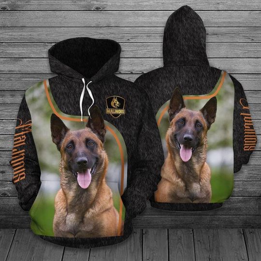 Unisex Malinois Dog Hoodie, Sweatshirt, Pullover, Animal Lover Clothing