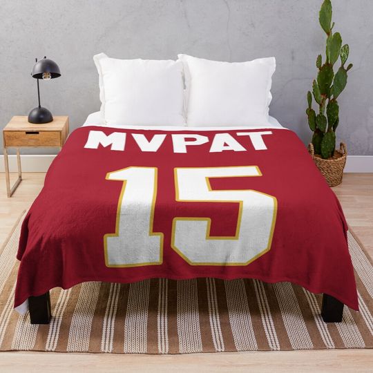 Limited Edition Patrick Mahomes Jersey Style Shirt, MVPAT, MVP, Kansas City Chiefs Shirt, Mug, Hoodie & Wall Tapestry! Throw Blanket