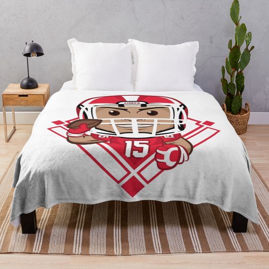 Patrick Mahomes  Throw Blanket, Gift for Fan