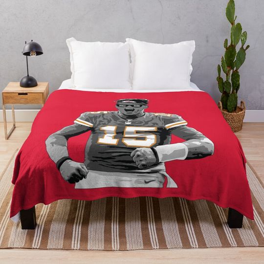 Patrick Mahomes Thuglife Throw Blanket, Gift for Fan