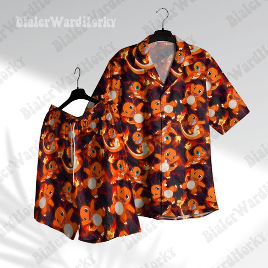 Dragon Fire Starter Hawaiian Shirt Summer Aloha Shirt Anime Shirt