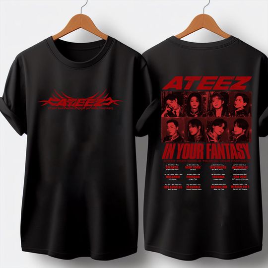 Ateez World Tour in You Fantasy Shirt, Ateez Golden Hour Part 3 Shirt, Ateez World Tour 2025 Shirt, Ateez Lemon Drop, In You Fantasy 2025