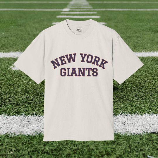 American Football Fan Unisex Tee, New York Giants, Boyfriend tee, Oversized T shirt
