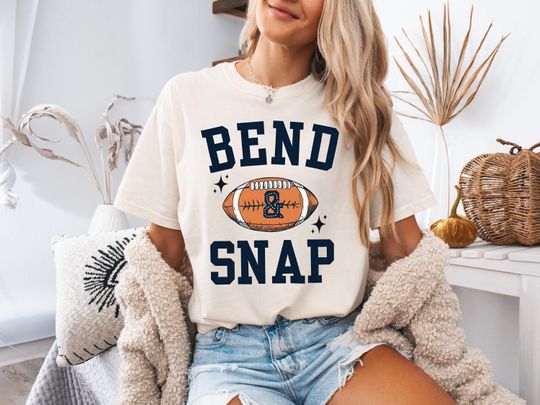 Football Season Tee, Bend And Snap Football T-Shirt, Sports Season, College Football Tee