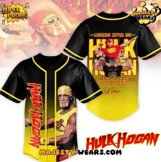 Hulk Hogan 1953-2025 Forever Baseball Jersey, Hulk Hogan Memory, Gift for Fan