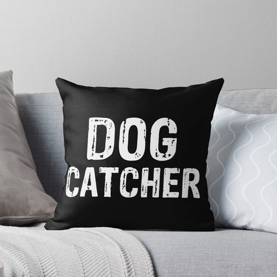 Dog Catcher Funny Halloween Costume Pillow